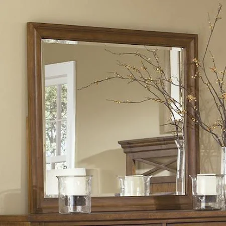 Landscape Dresser Mirror with Beveled Edge